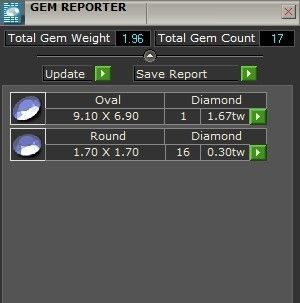 Blue stone flower ring  2320 3D print model 3D print model_8