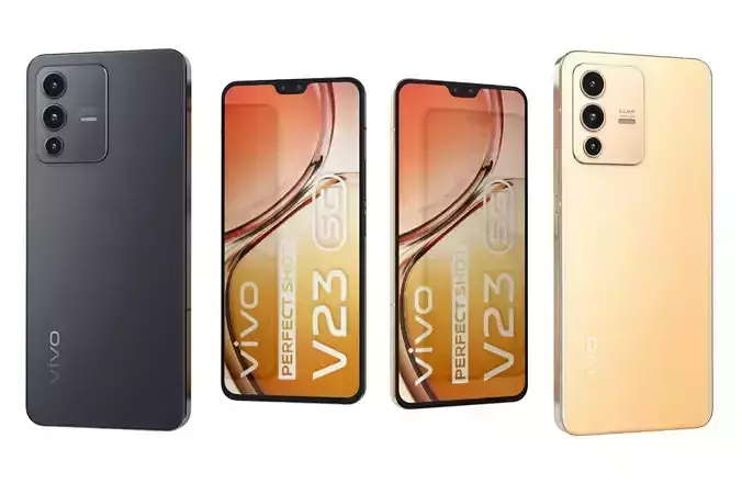 Vivo V23 5G Black And Gold