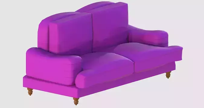 Purple basic sofa