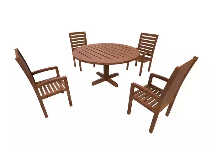 Garden table with chairs