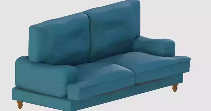 Turquoise basic sofa