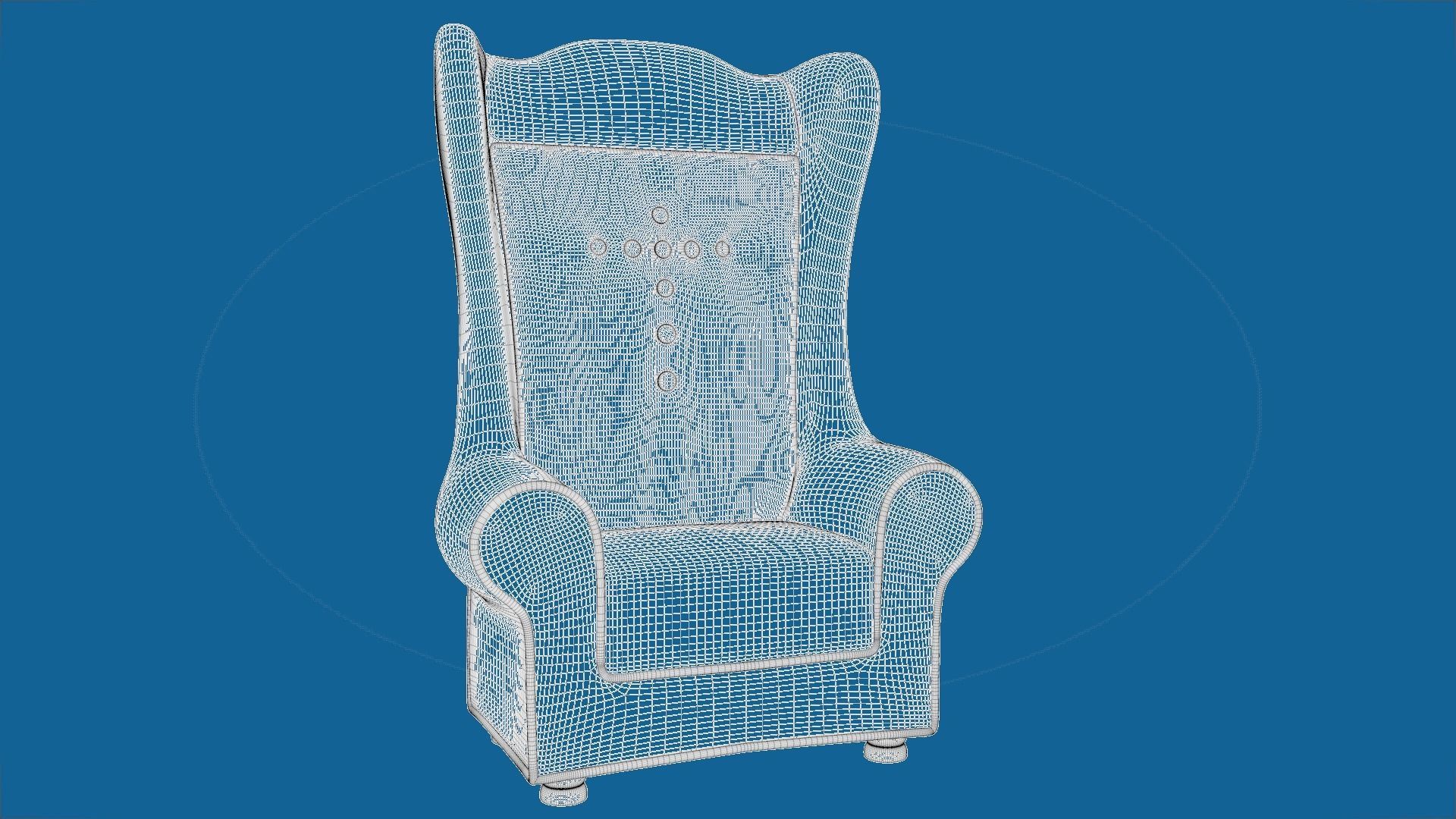 Cone throne chair Free 3D model_3