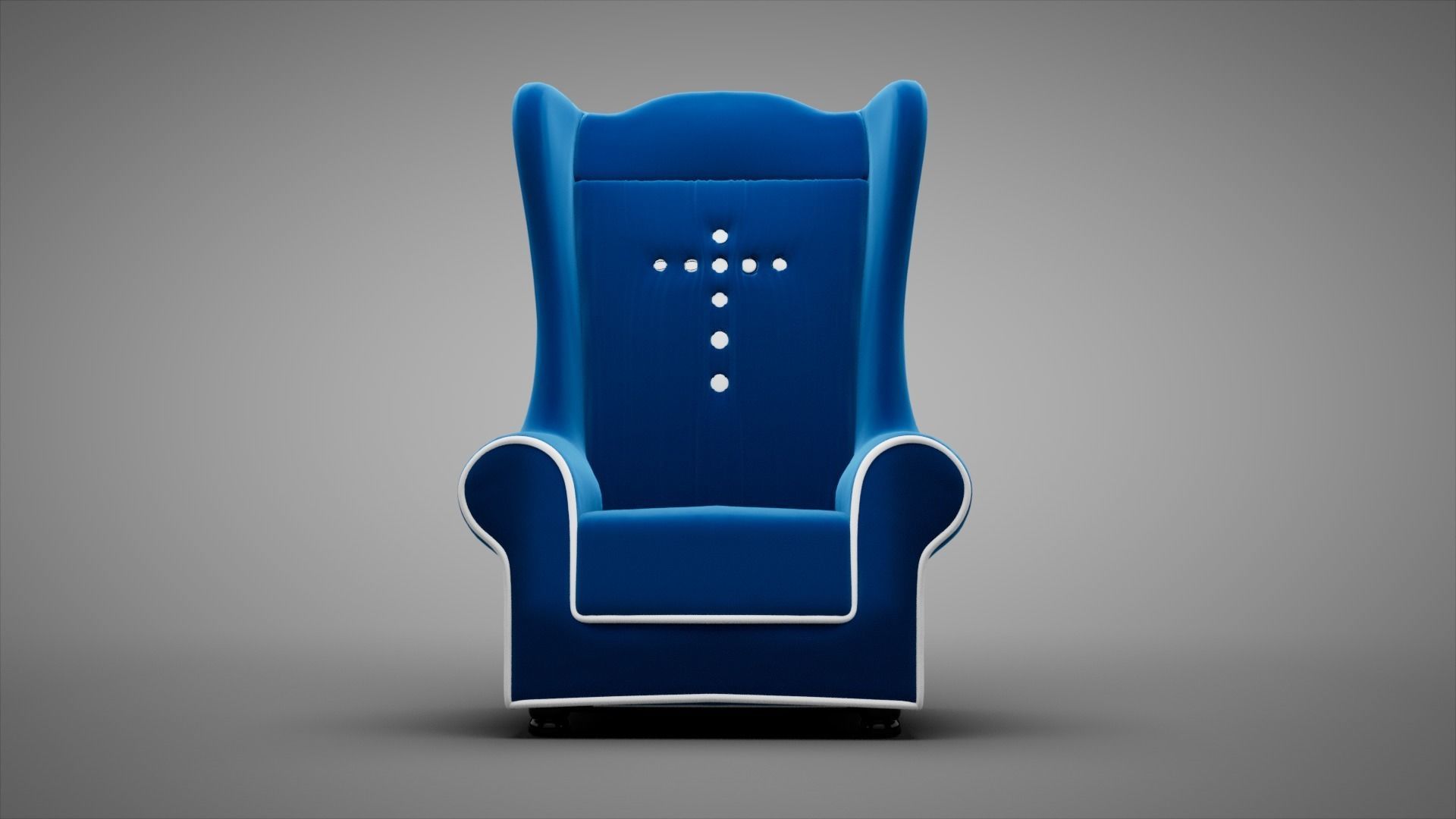 Cone throne chair Free 3D model_4