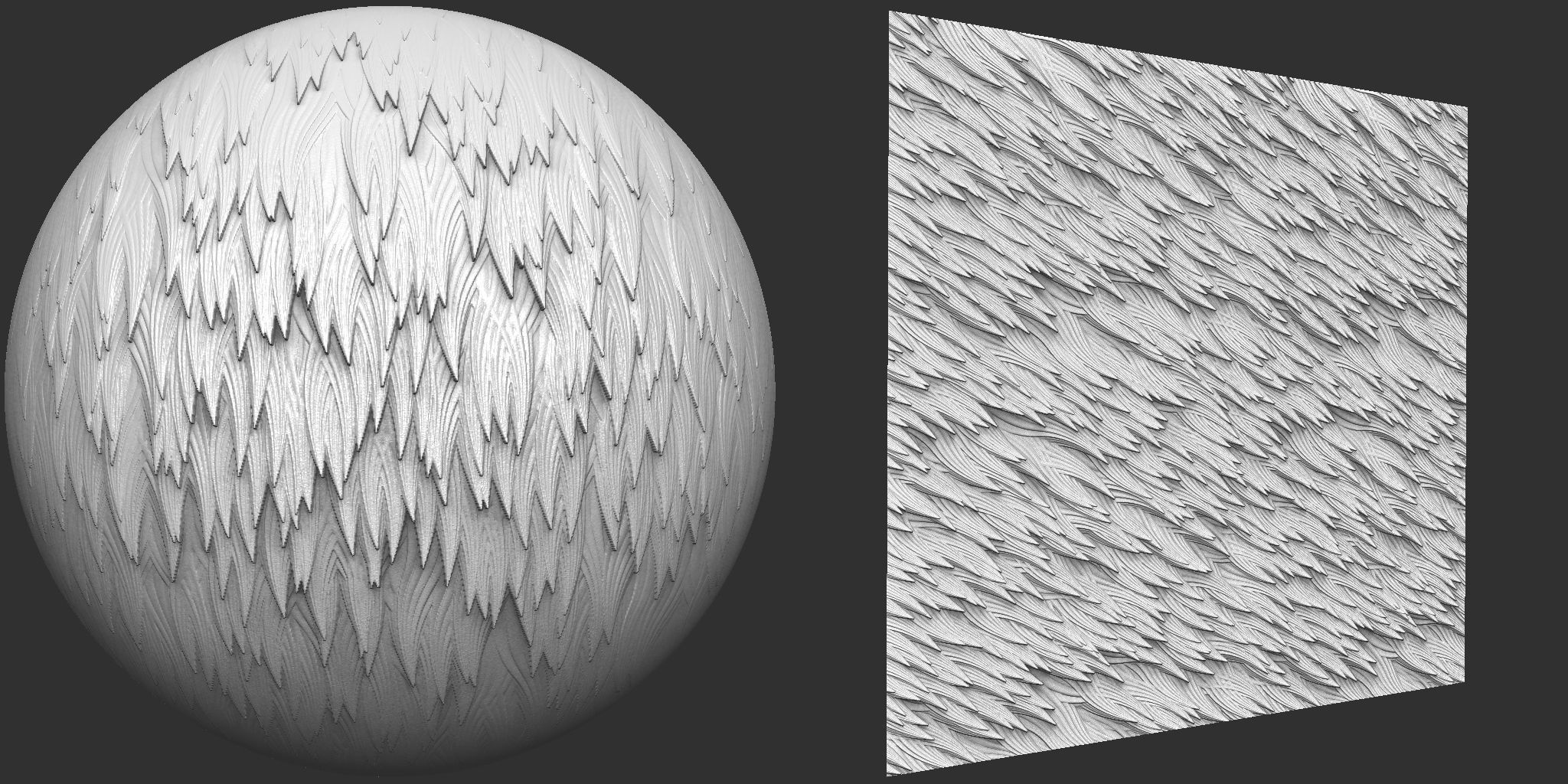 Stylized Fur VDM Brushes and Surface Noise Low-poly 3D model_9