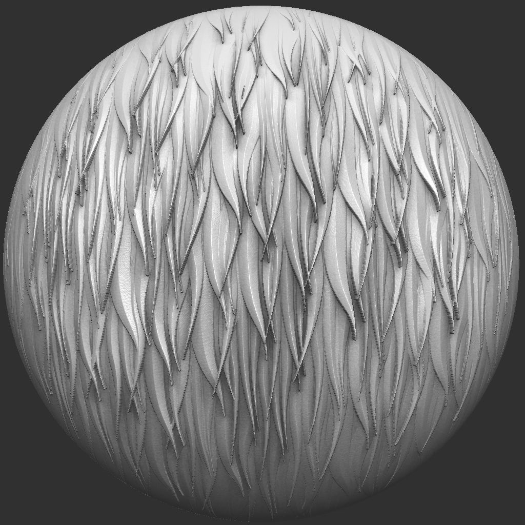 Stylized Fur VDM Brushes and Surface Noise Low-poly 3D model_24