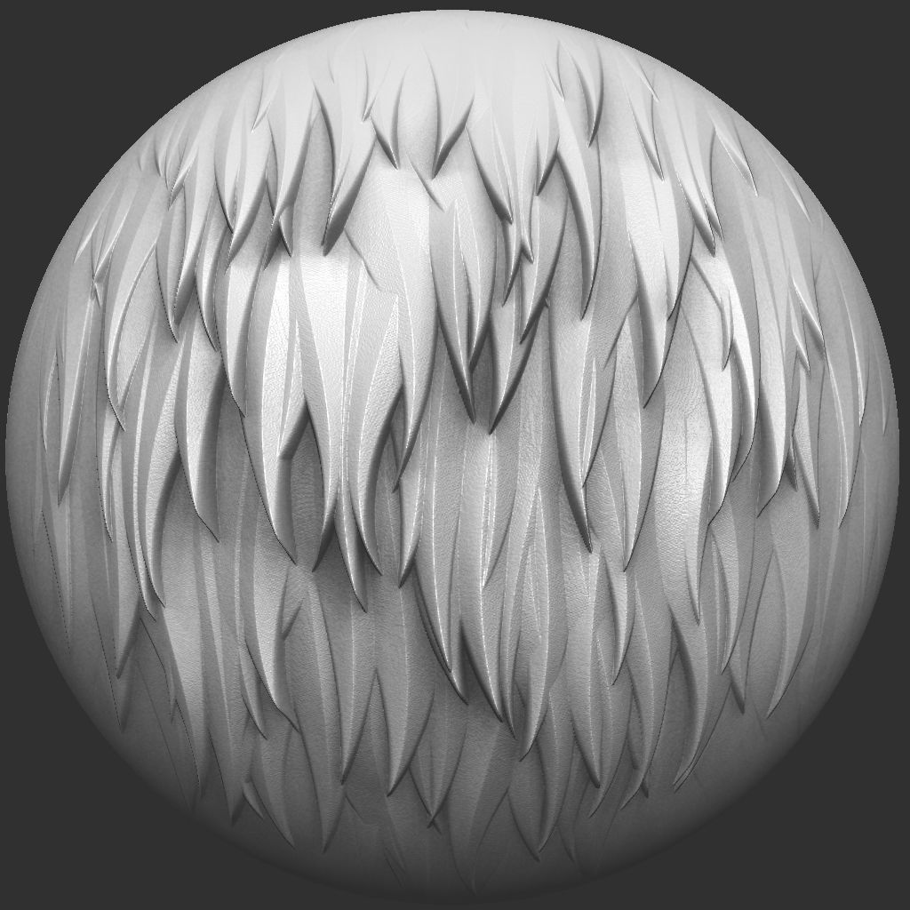 Stylized Fur VDM Brushes and Surface Noise Low-poly 3D model_19