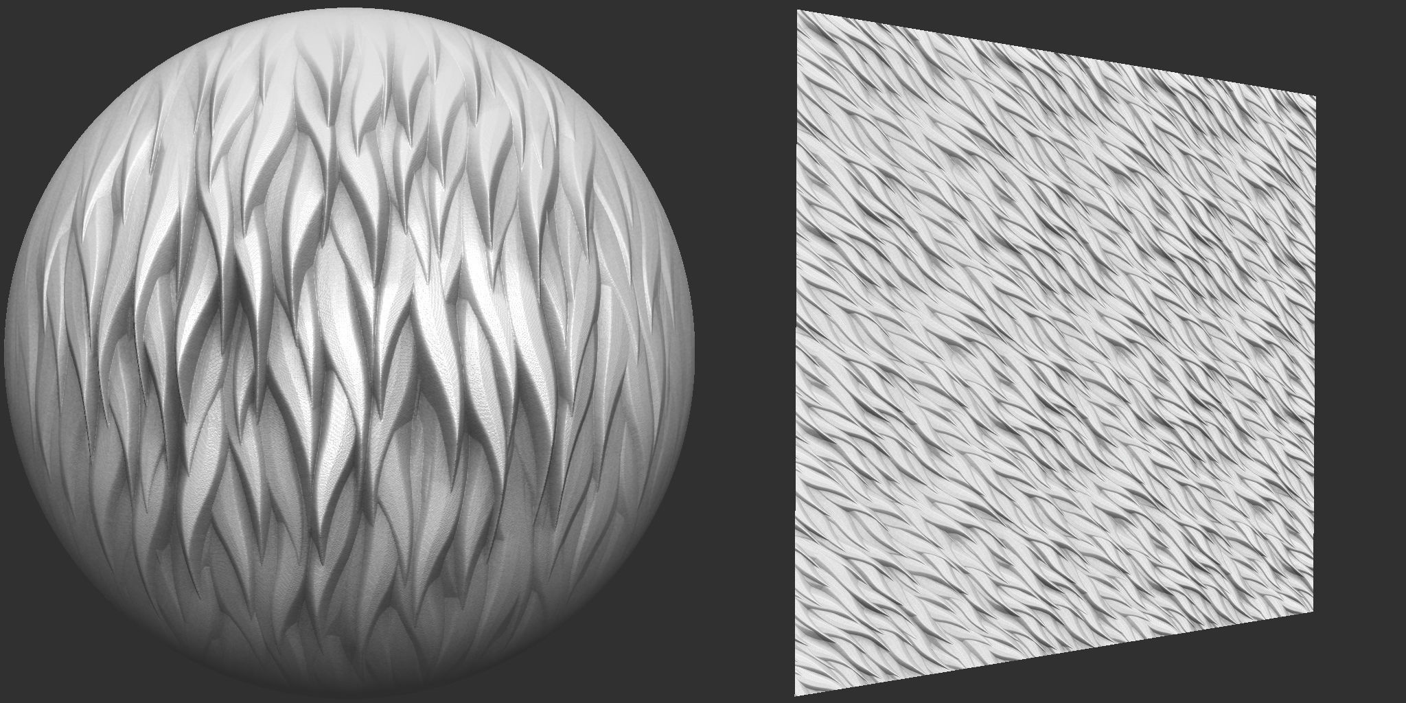 Stylized Fur VDM Brushes and Surface Noise Low-poly 3D model_2