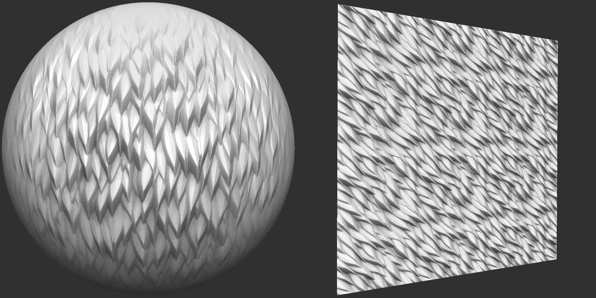 Stylized Fur VDM Brushes and Surface Noise Low-poly 3D model_8