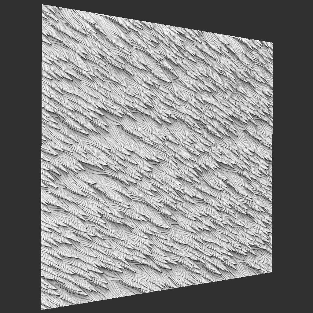 Stylized Fur VDM Brushes and Surface Noise Low-poly 3D model_18