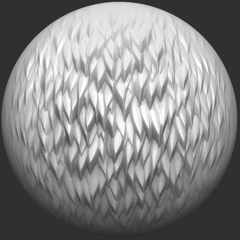 Stylized Fur VDM Brushes and Surface Noise Low-poly 3D model_26