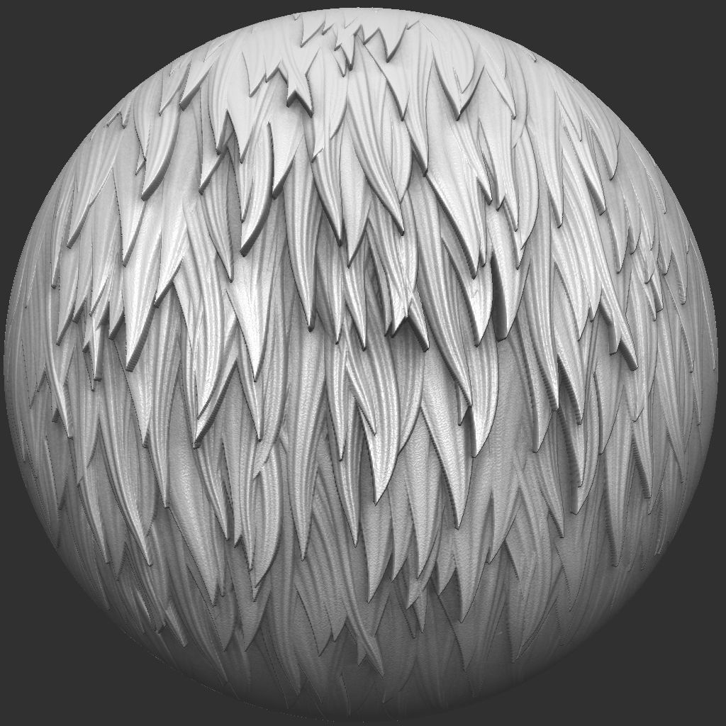 Stylized Fur VDM Brushes and Surface Noise Low-poly 3D model_22