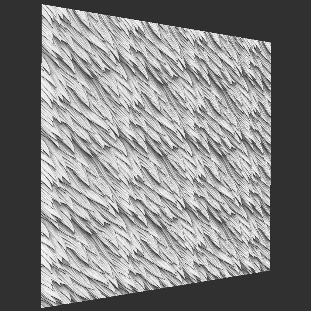 Stylized Fur VDM Brushes and Surface Noise Low-poly 3D model_13