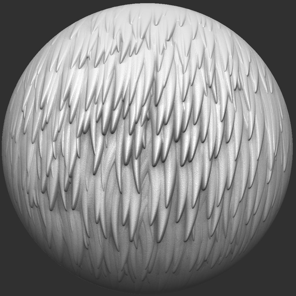 Stylized Fur VDM Brushes and Surface Noise Low-poly 3D model_23