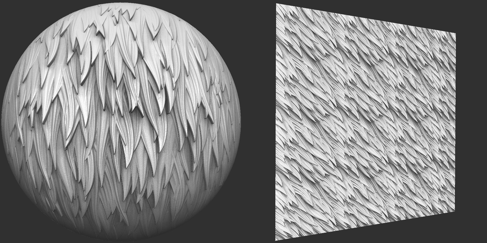 Stylized Fur VDM Brushes and Surface Noise Low-poly 3D model_4
