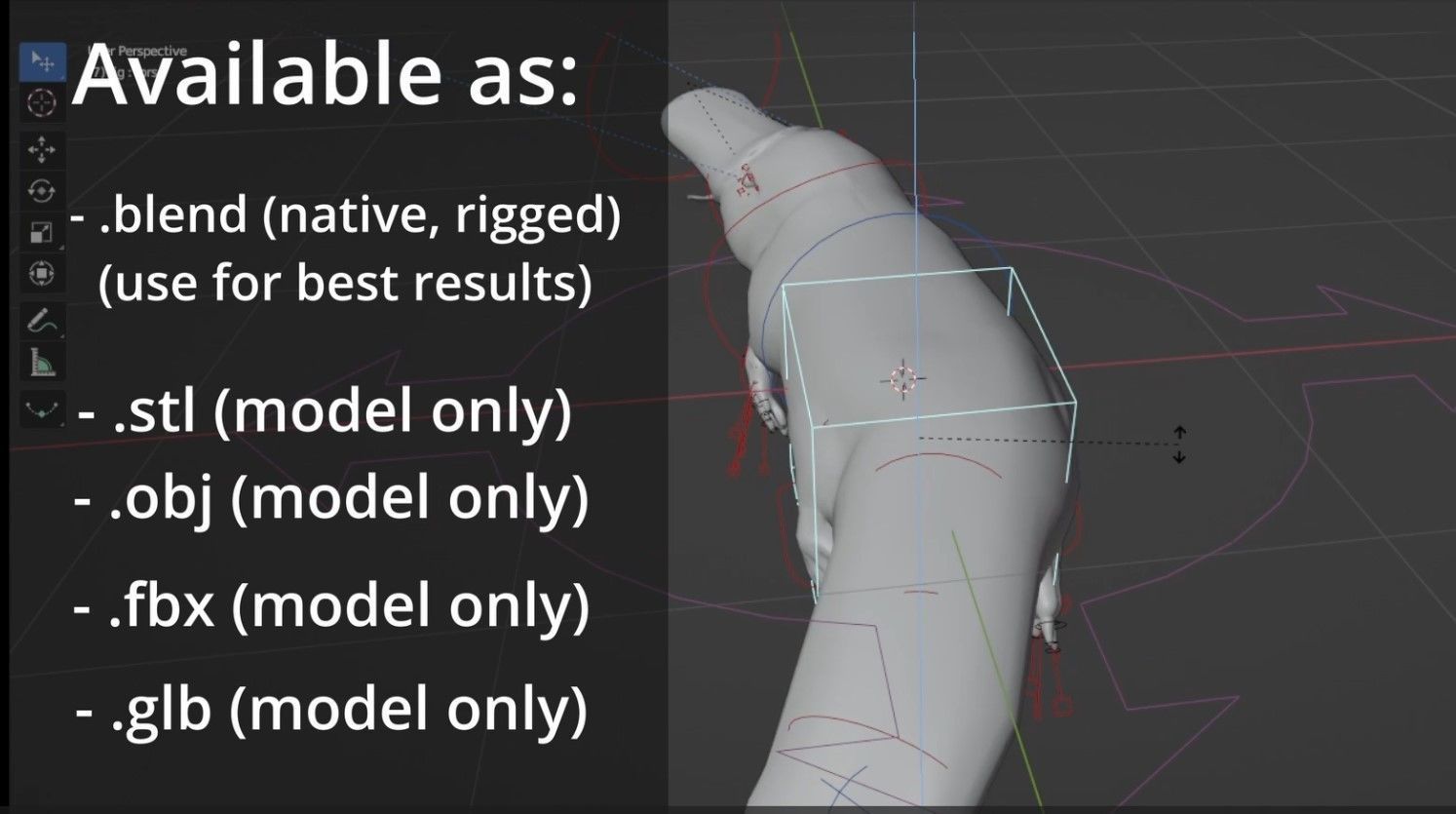 Pam the Platypus Low-poly 3D model_2
