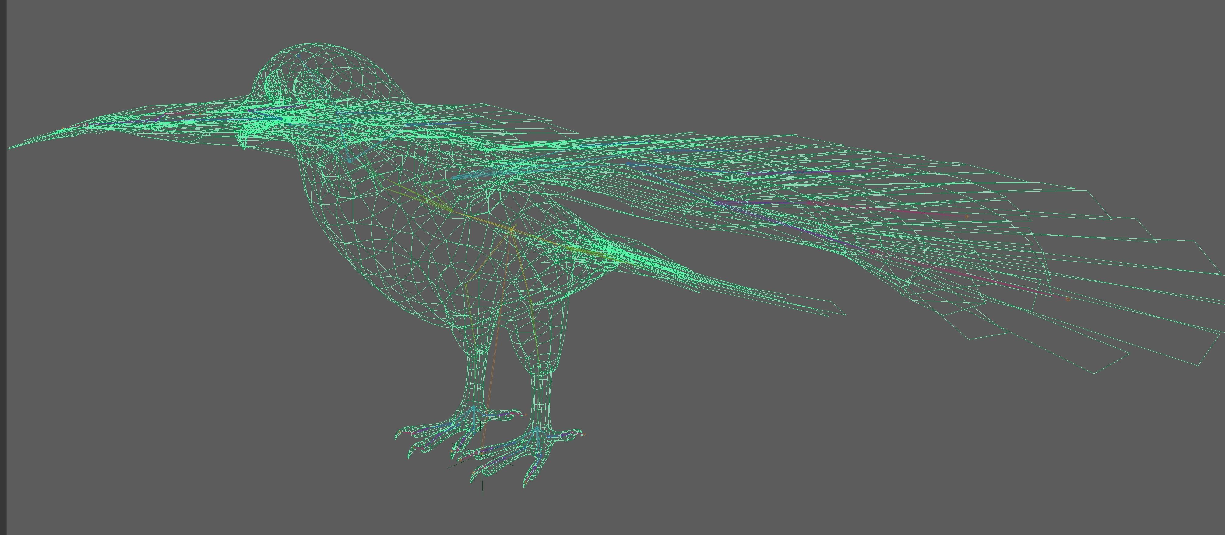 Hawk Rig 3D model_15