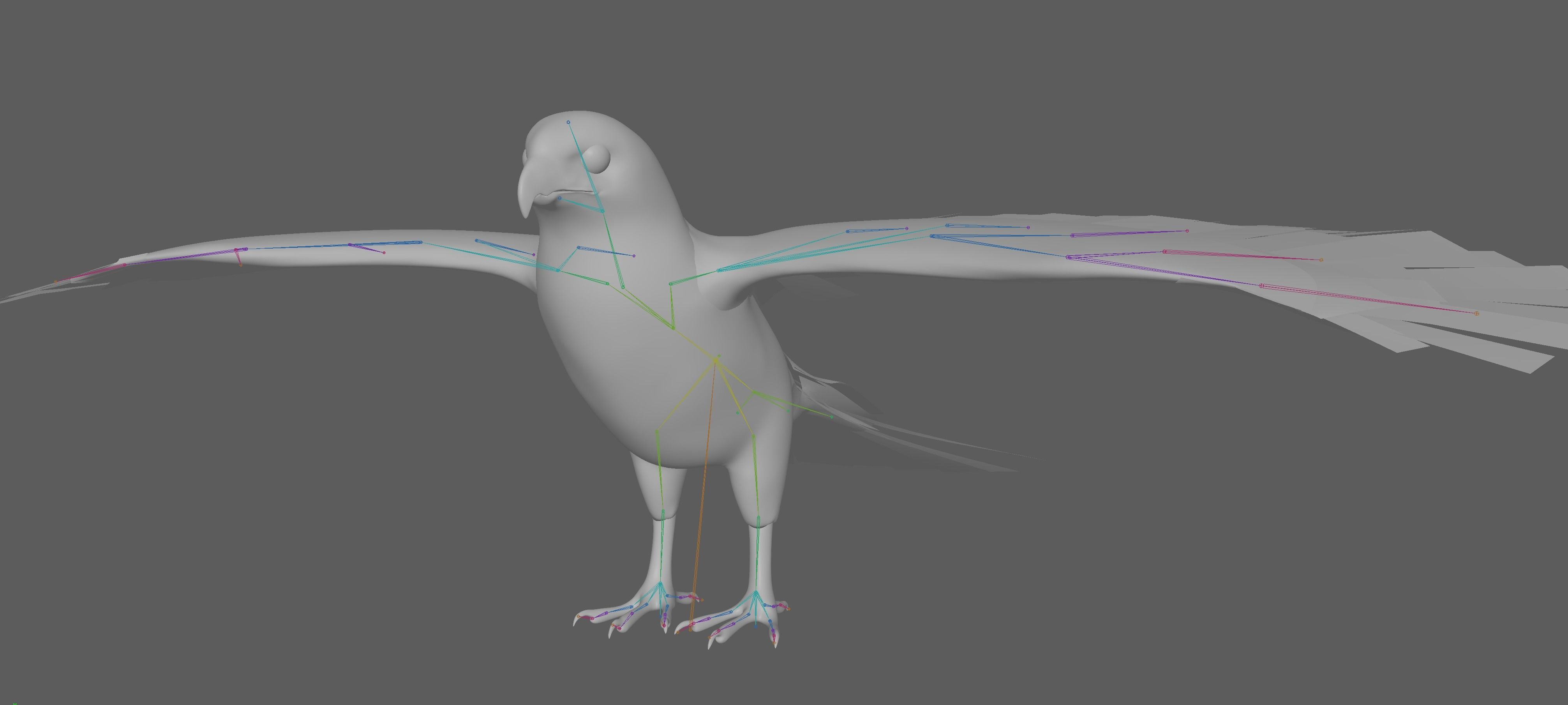 Hawk Rig 3D model_9