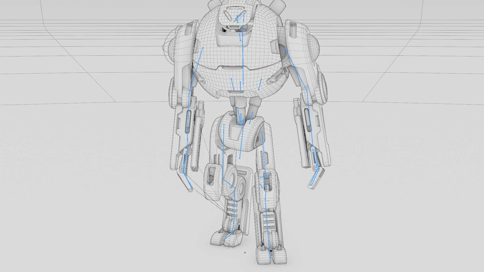 COMBAT DROID OZ-200 RIGGED 3D model_36