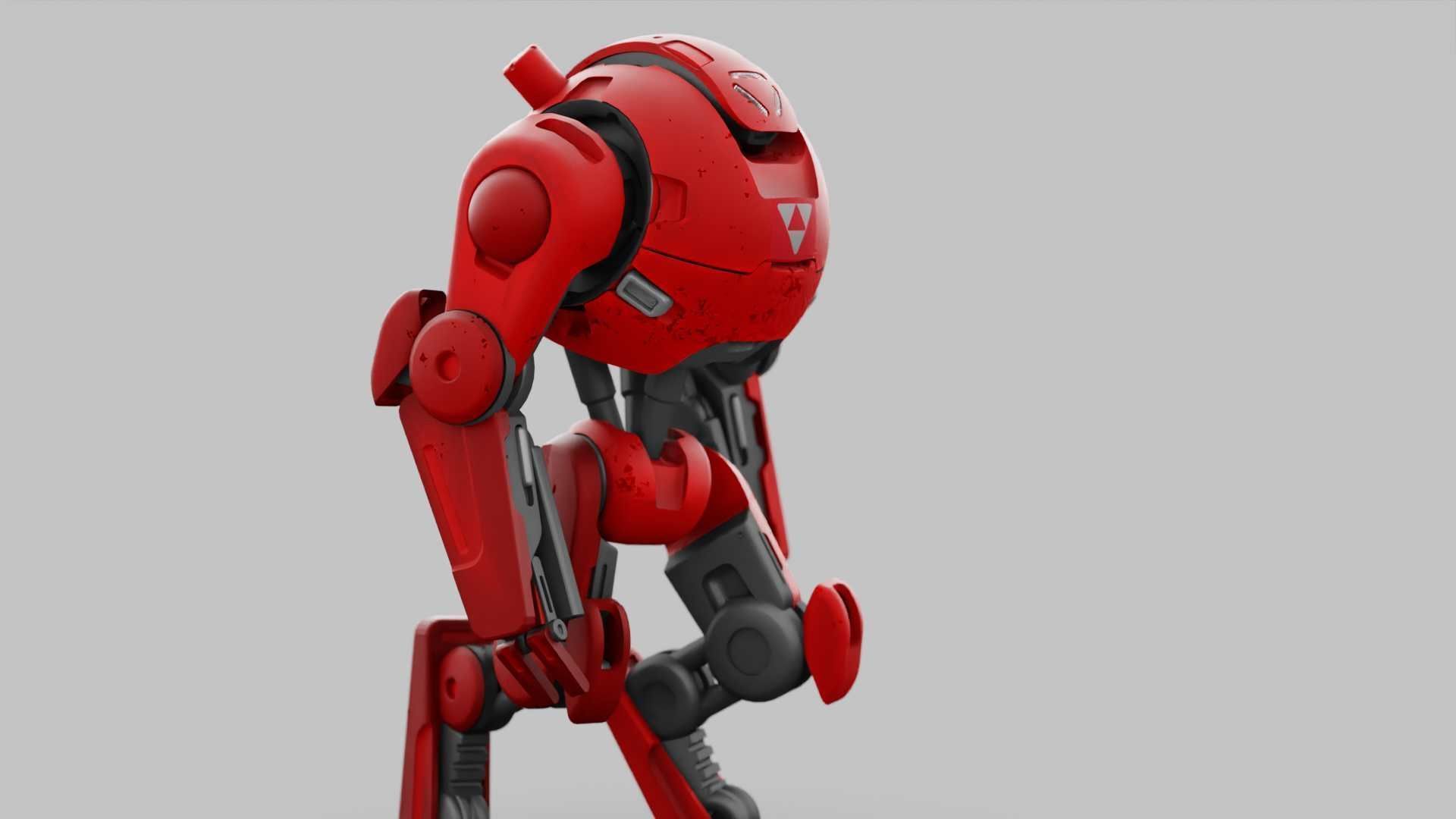 COMBAT DROID OZ-200 RIGGED 3D model_12
