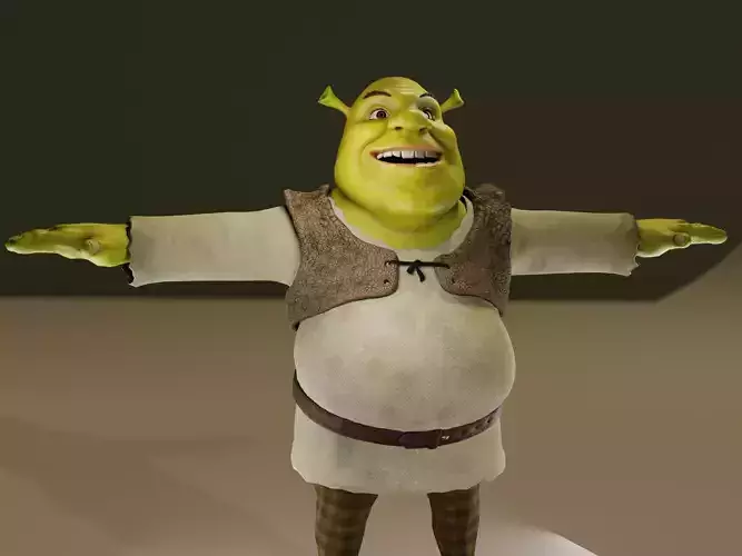 Shrek Low-poly 3D model