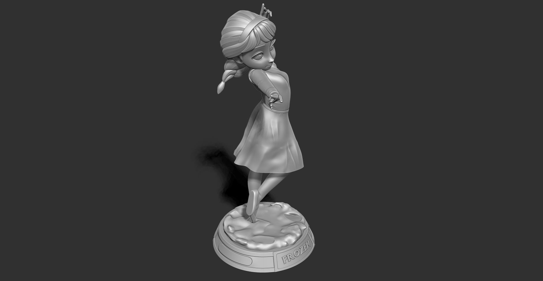 Young Elsa 3D print model_16