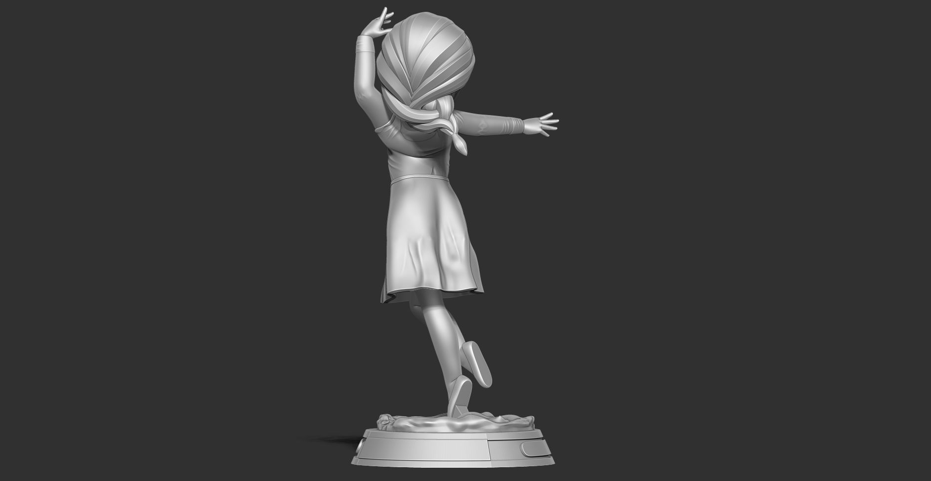 Young Elsa 3D print model_9