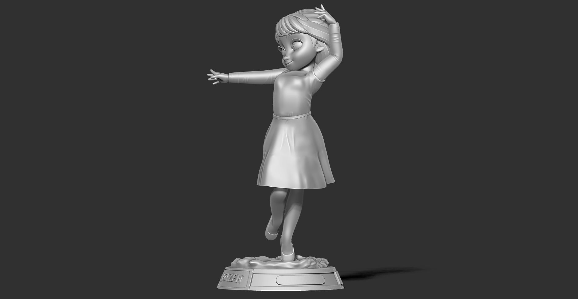 Young Elsa 3D print model_14