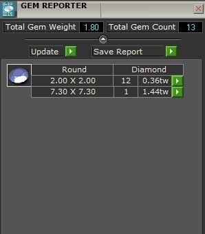 Diamond signet ring 2329 3D print model 3D print model_8