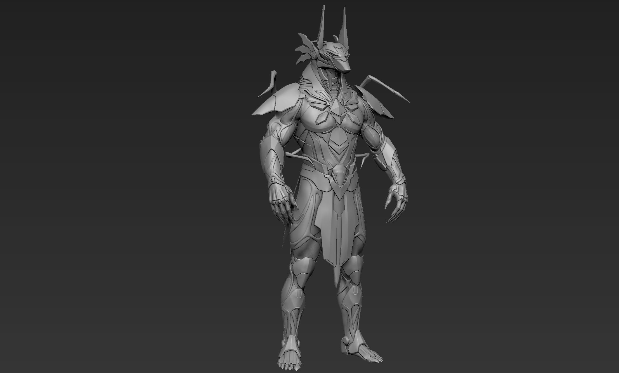 Anubis Cyber Suit 3D model_3