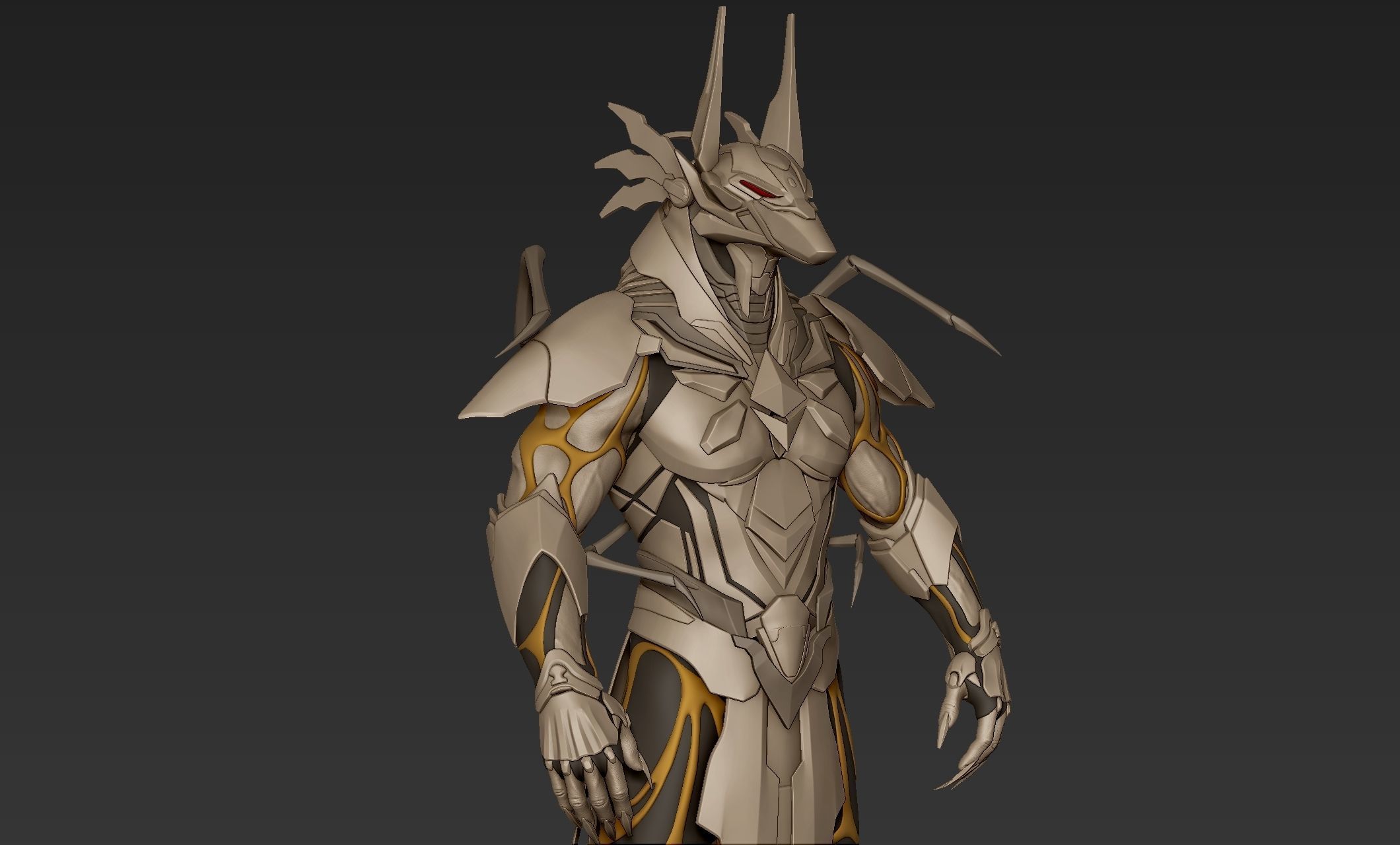 Anubis Cyber Suit 3D model_19