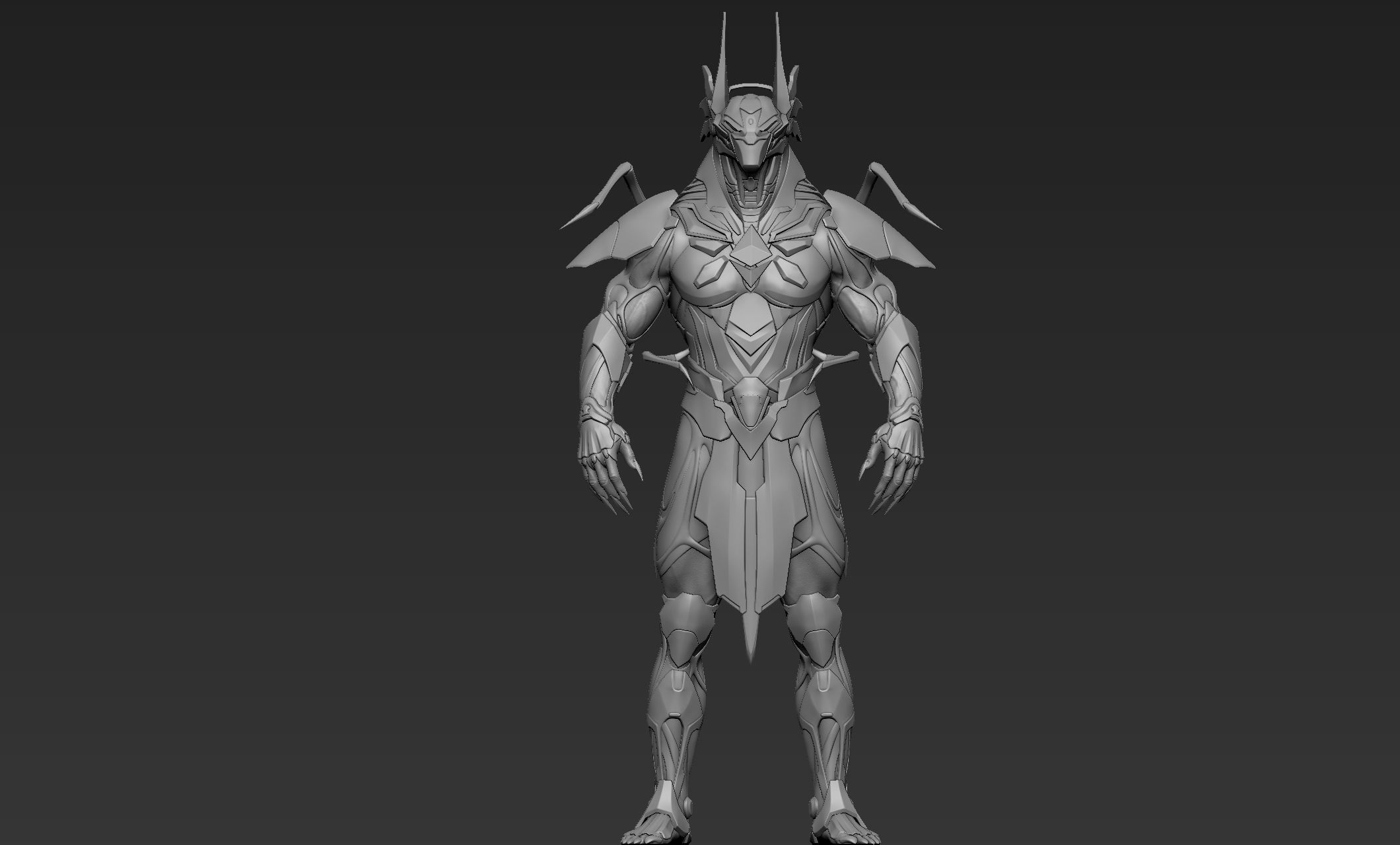 Anubis Cyber Suit 3D model_6