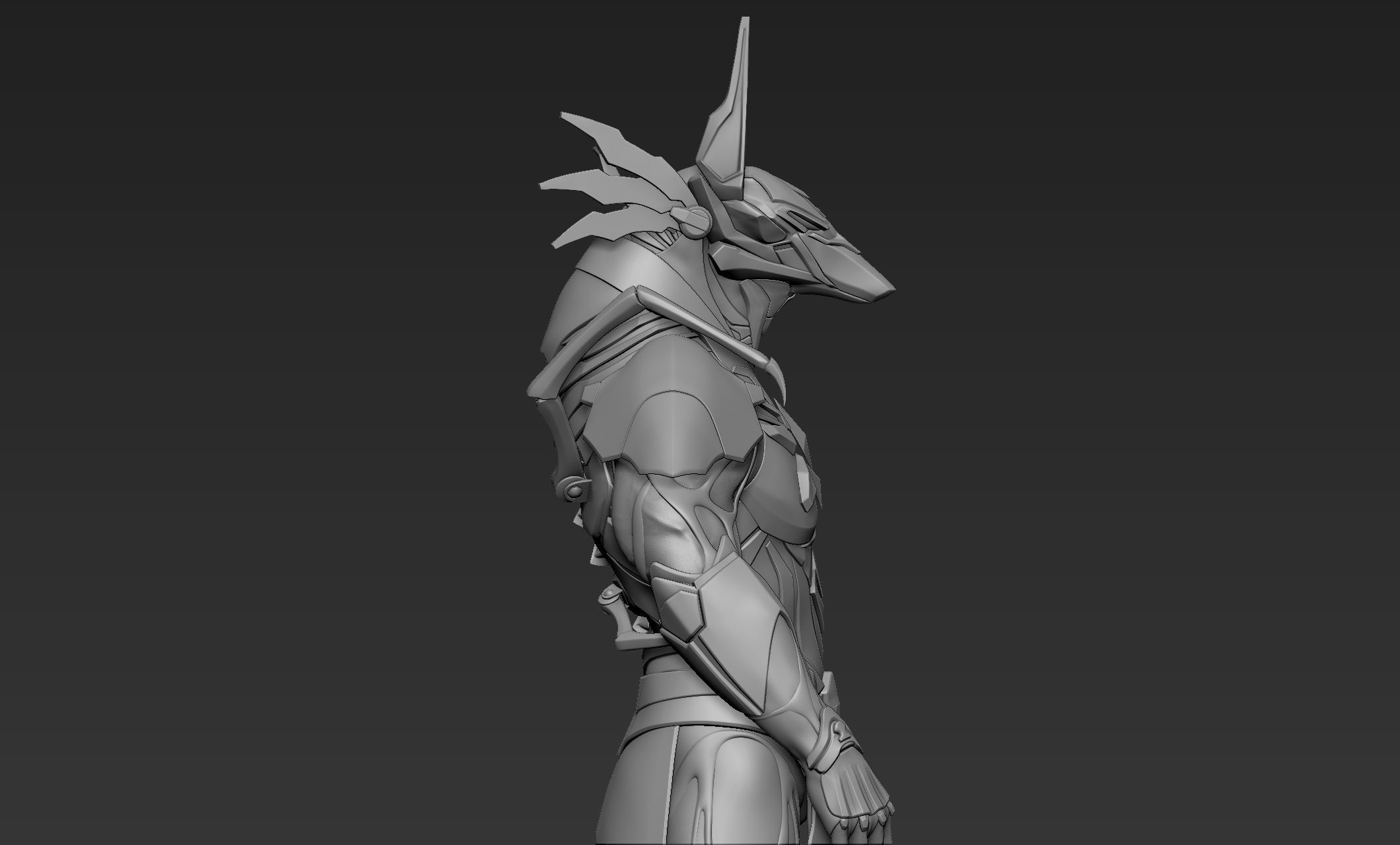 Anubis Cyber Suit 3D model_8