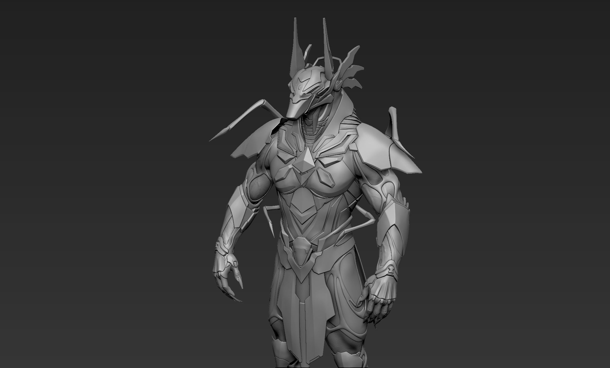Anubis Cyber Suit 3D model_16