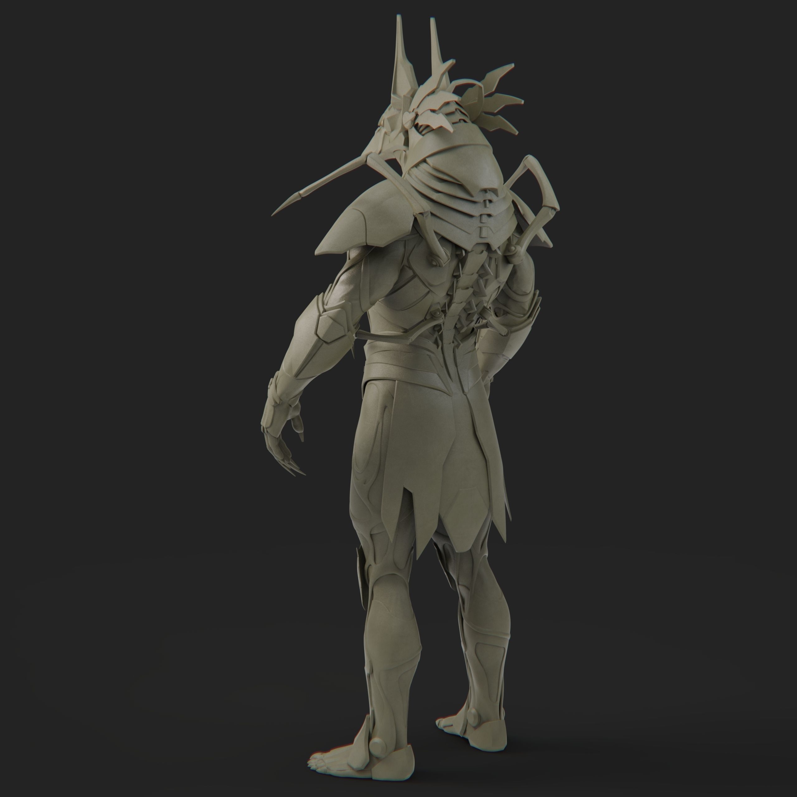 Anubis Cyber Suit 3D model_2