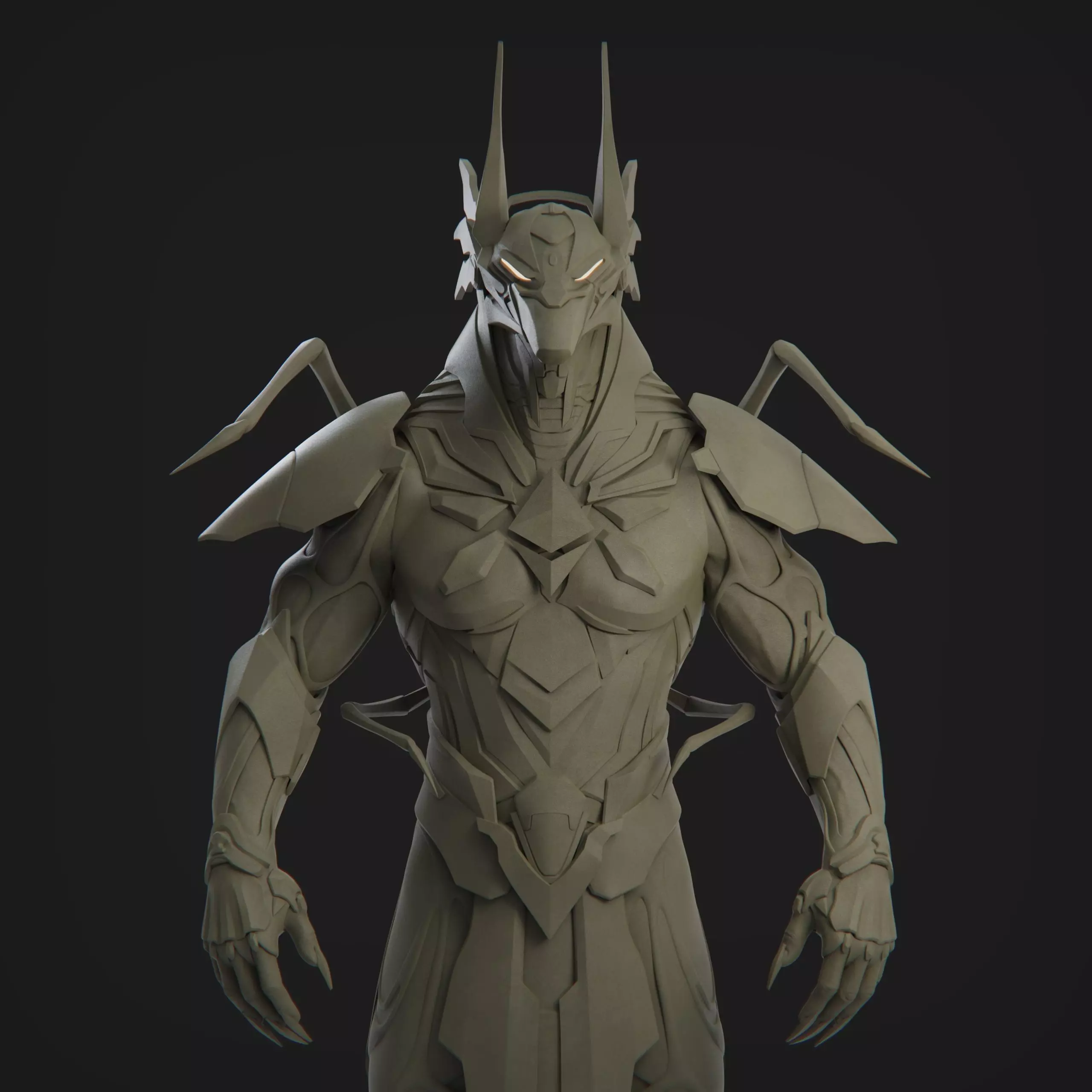 Anubis Cyber Suit 3D model_0