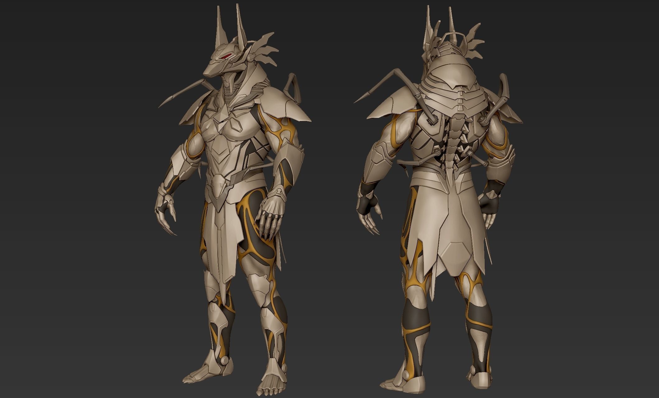 Anubis Cyber Suit 3D model_20