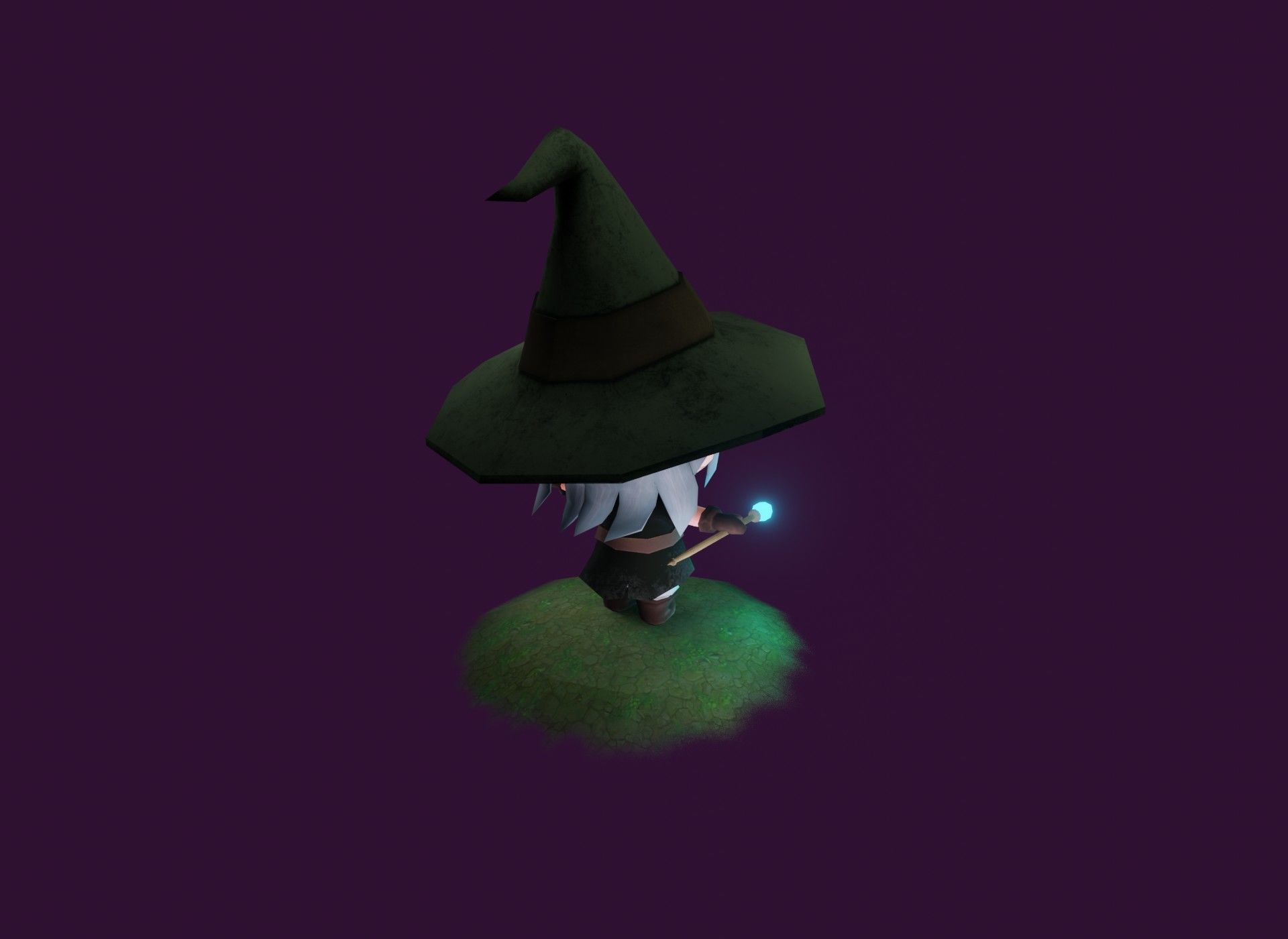 Mage Chibi 3D Model Low-poly 3D model_10