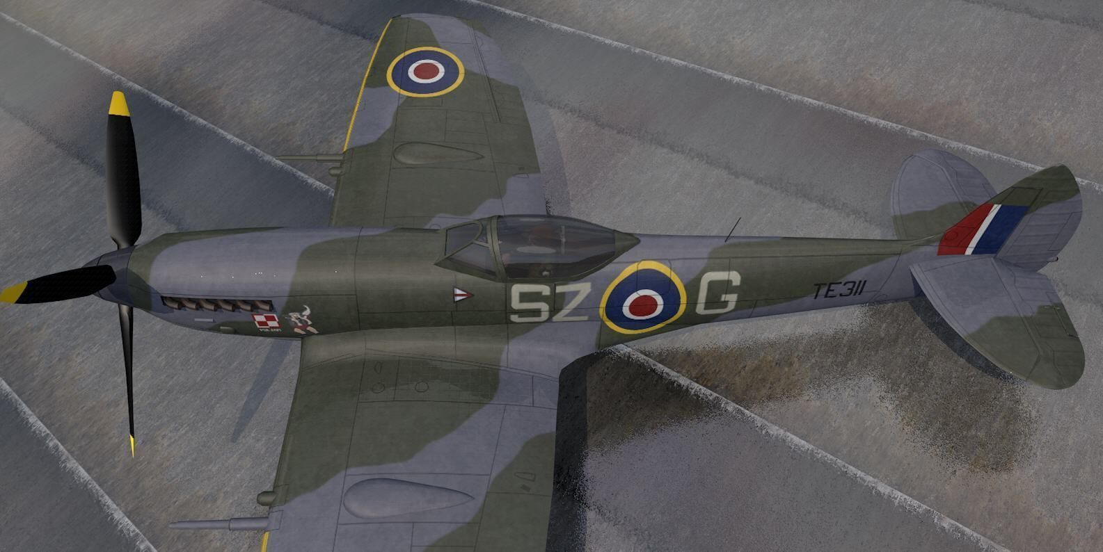 Supermarine Spitfire Mk-16 - Mk-XVI 3D model_5