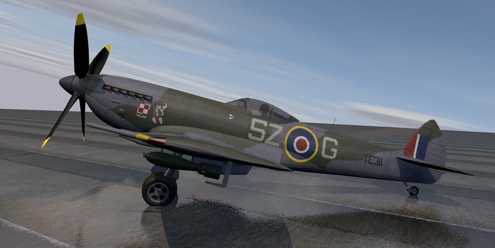 Supermarine Spitfire Mk-16 - Mk-XVI 3D model_2