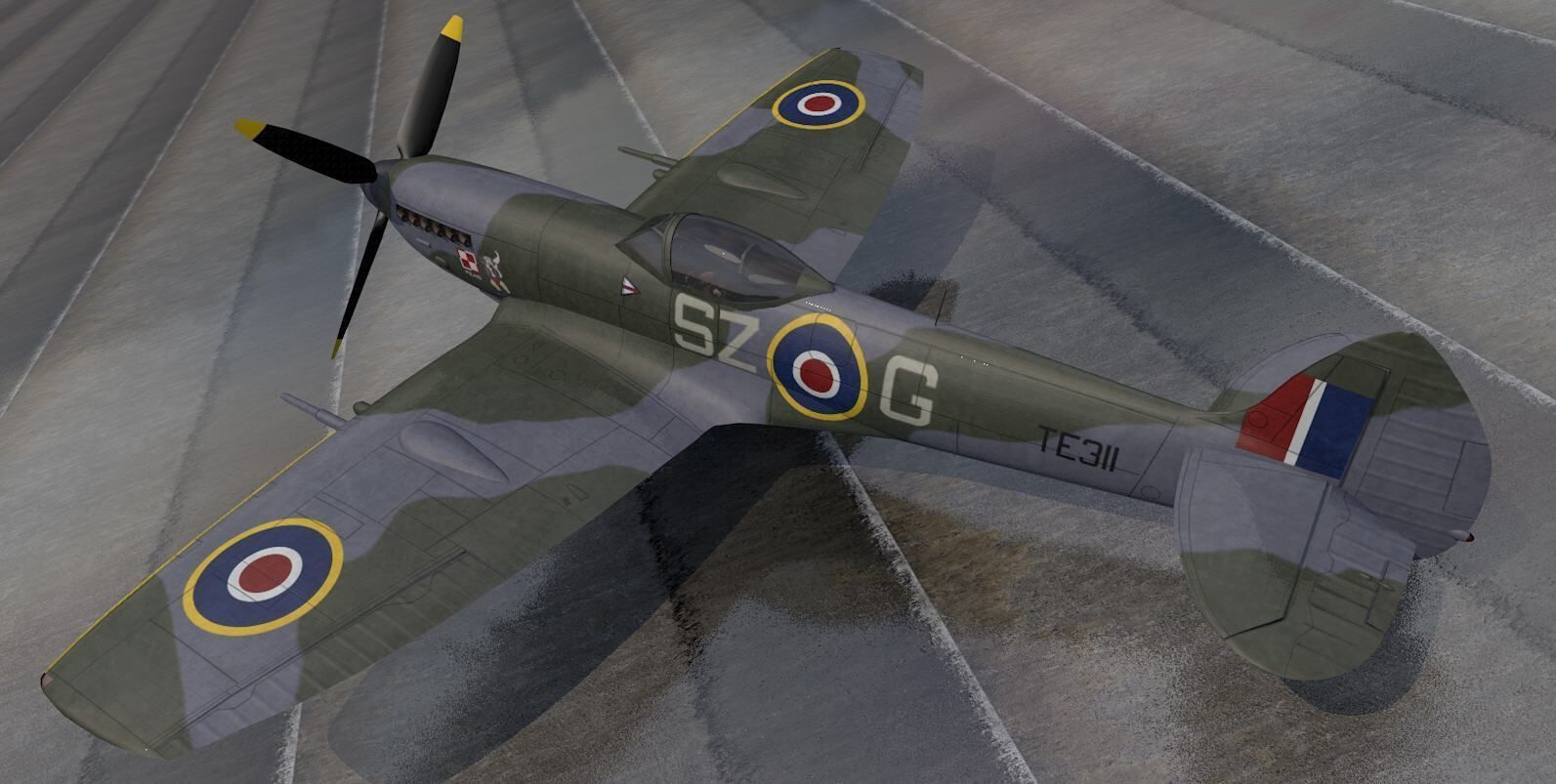 Supermarine Spitfire Mk-16 - Mk-XVI 3D model_1