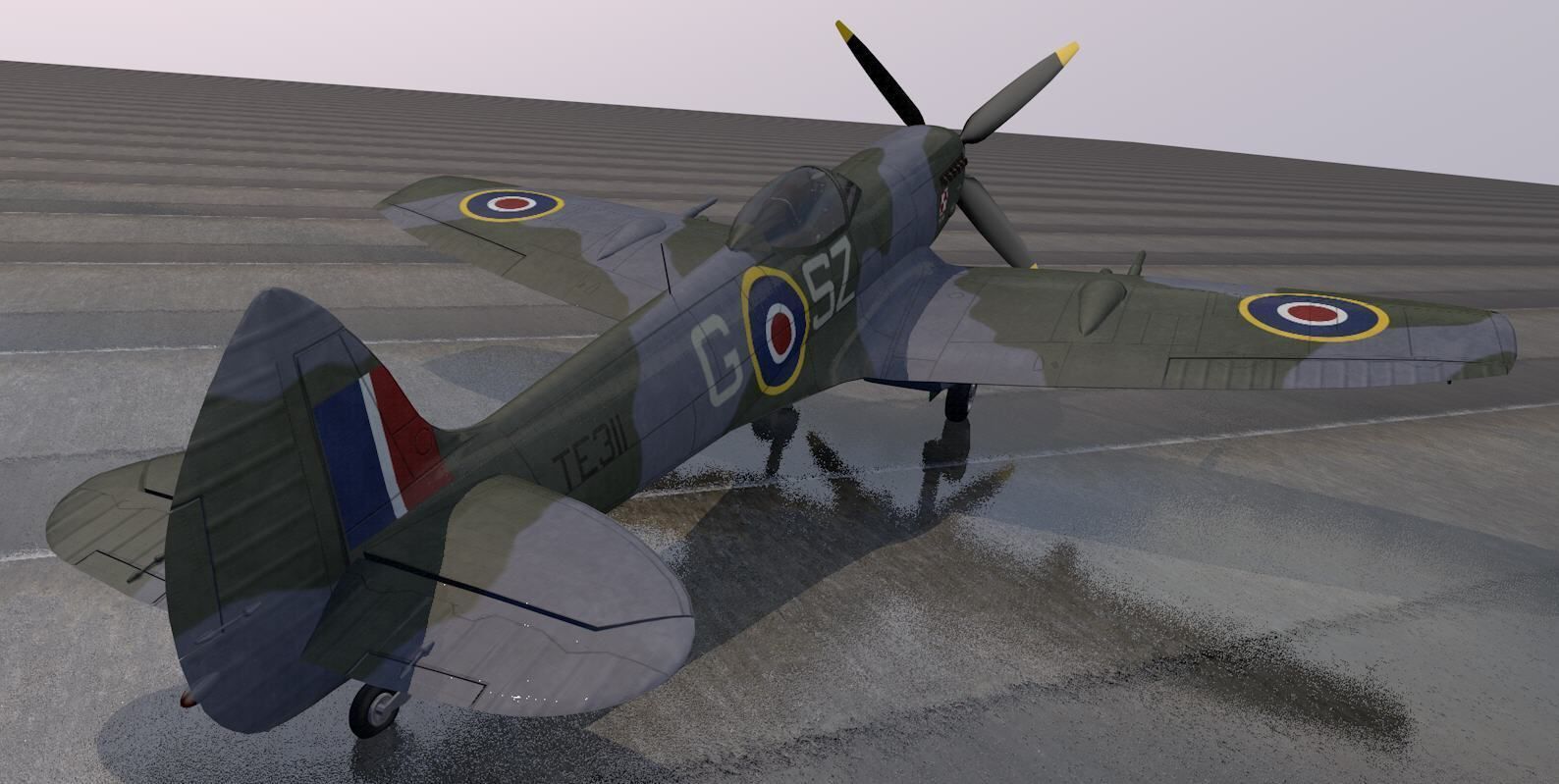 Supermarine Spitfire Mk-16 - Mk-XVI 3D model_3