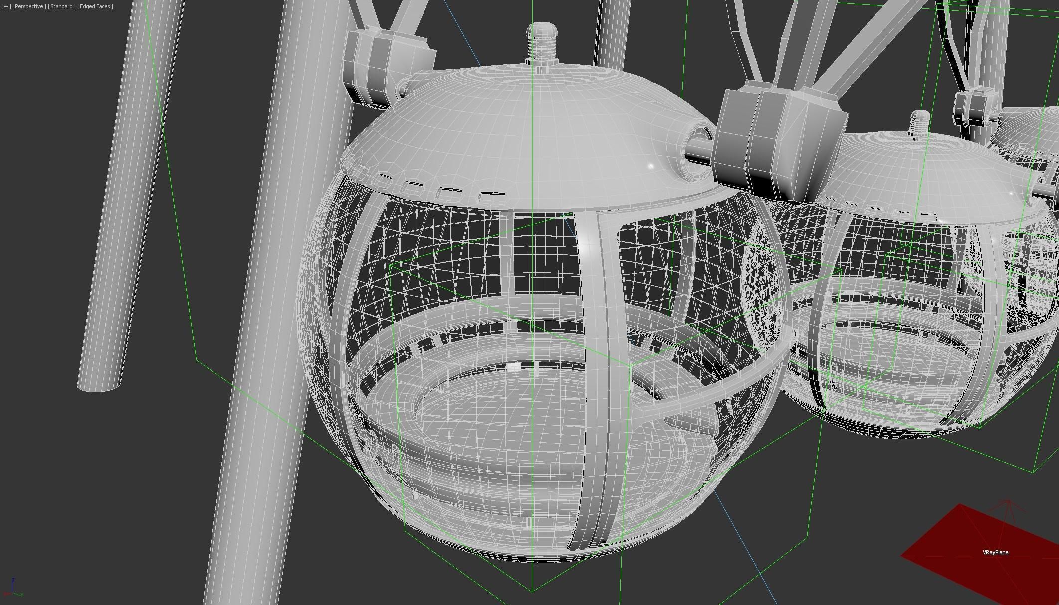 Heart of Antalya ferris wheel 3D model_11
