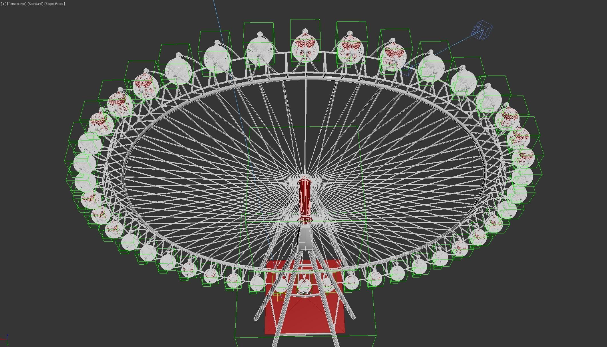 Heart of Antalya ferris wheel 3D model_10