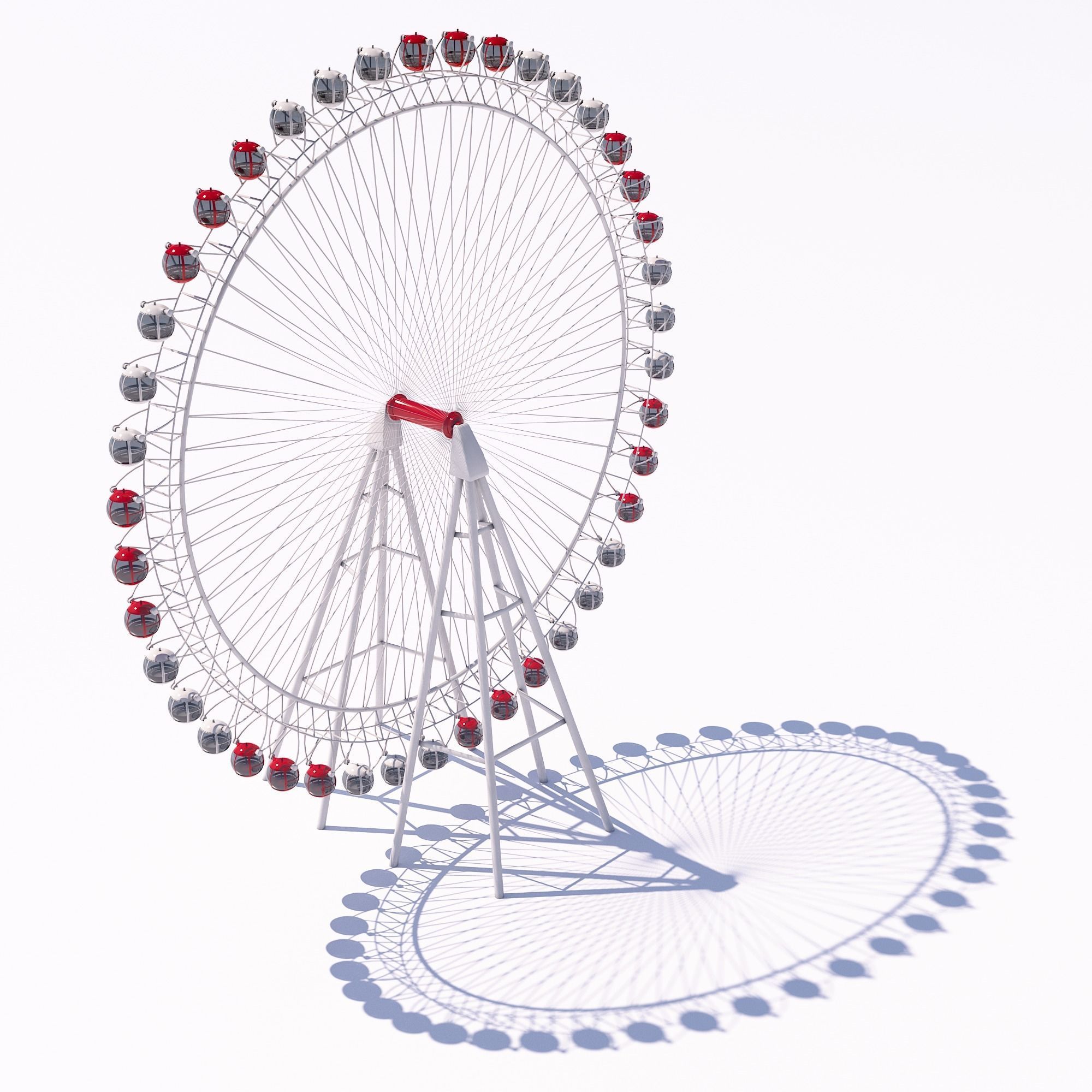 Heart of Antalya ferris wheel 3D model_3