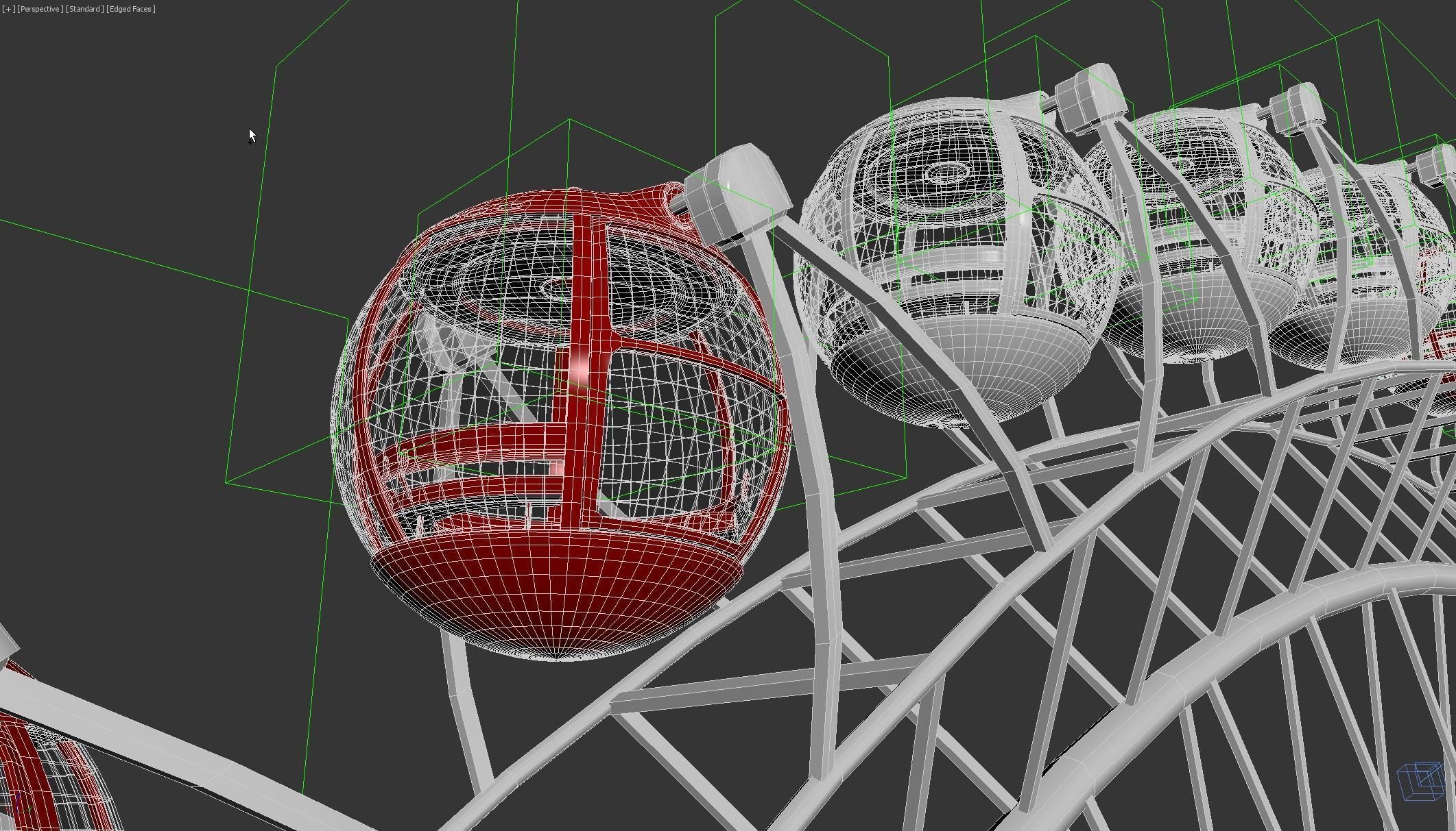 Heart of Antalya ferris wheel 3D model_9