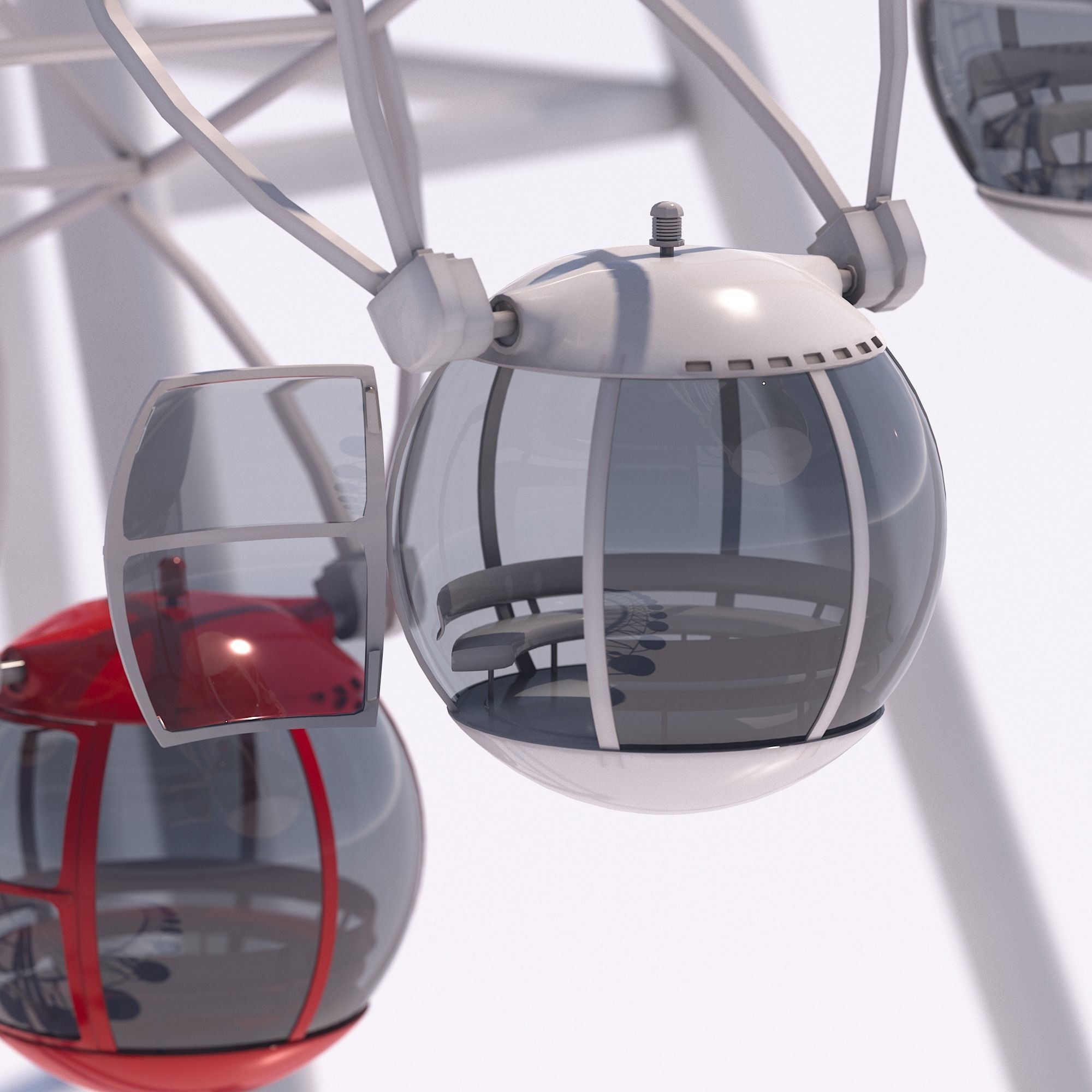 Heart of Antalya ferris wheel 3D model_4