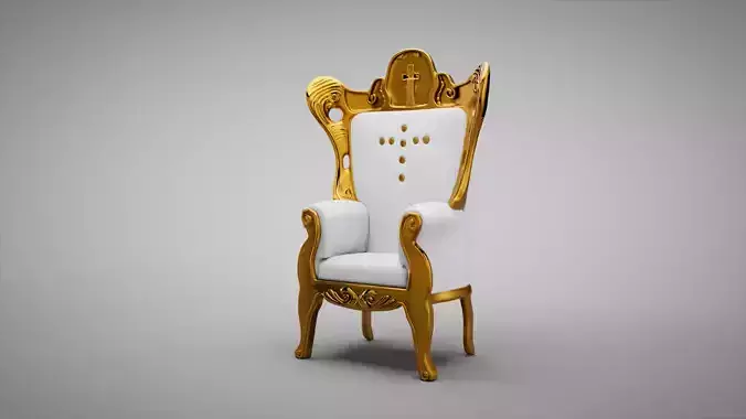 Cone throne chair Free 3D model