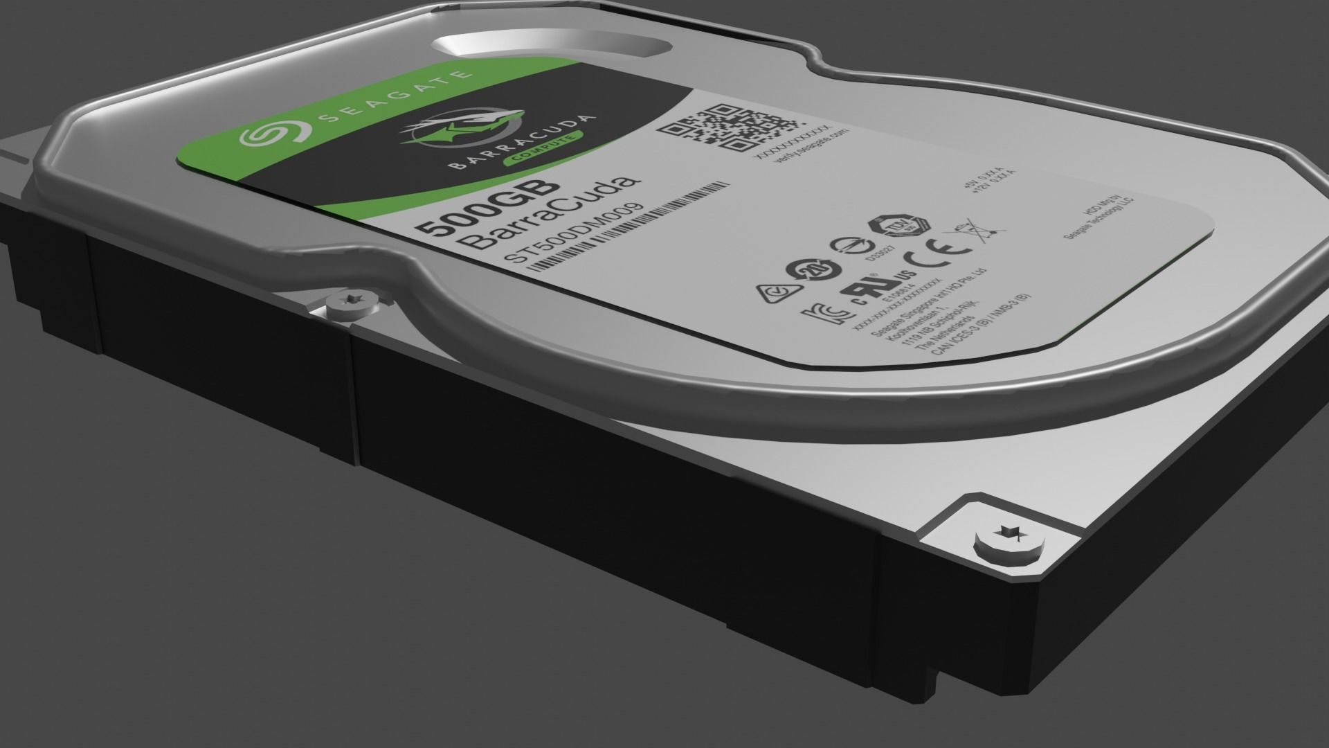 Hard Drive 3D model_1