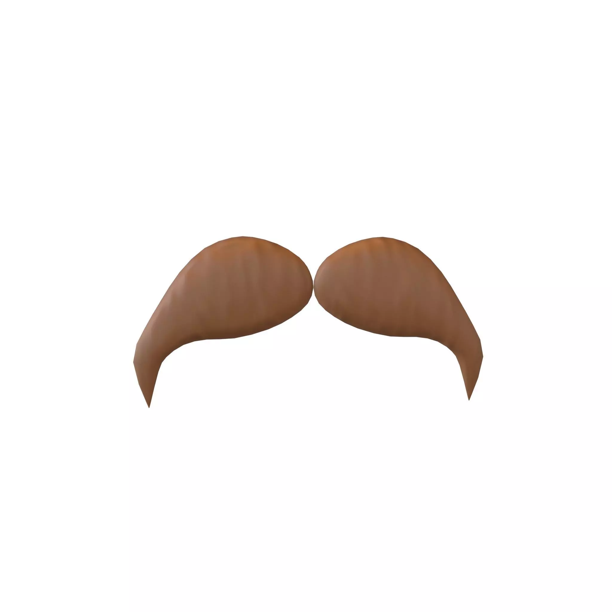 Cartoon Mustache v6 002 Low-poly 3D model_0
