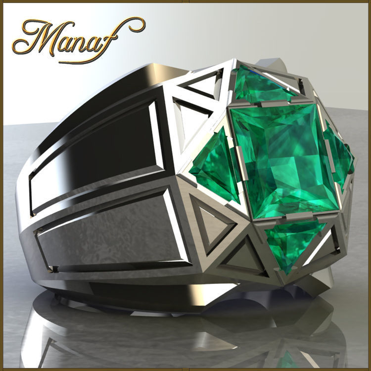 Mens ring STL 3D print model_1